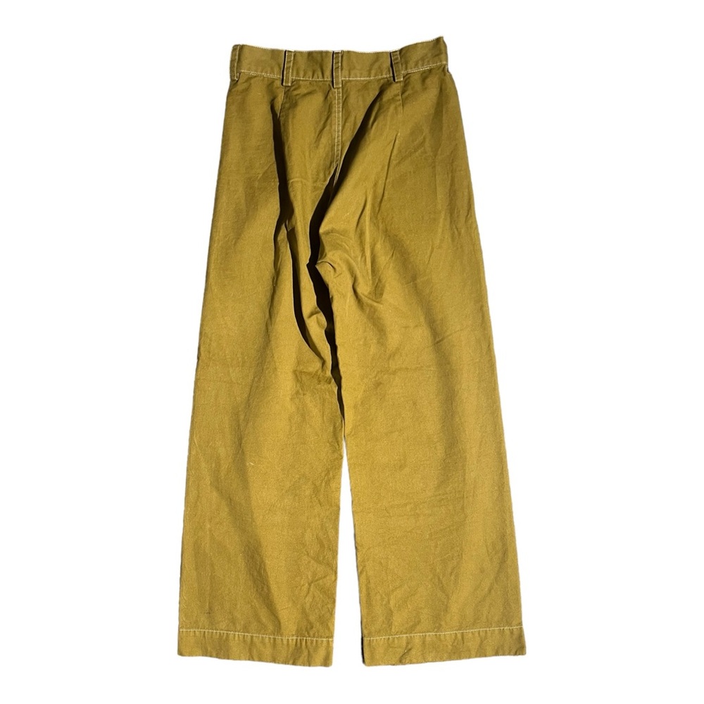 HORSES ATELIER High Waisted Cotton Trouser Pants